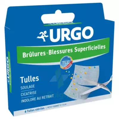 Urgo Brûlures - Blessures Superficielles Tulles Petit Format 5x5cm B/6 à La Roche-Posay