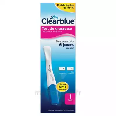 Clearblue Early Test De Grossesse Détection Précoce B/1 à La Roche-Posay